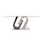 Global Furniture Usa Contemporary 12mm Tempered, Brushed, Paper D4126 Dining Table 3190 - alternate 1